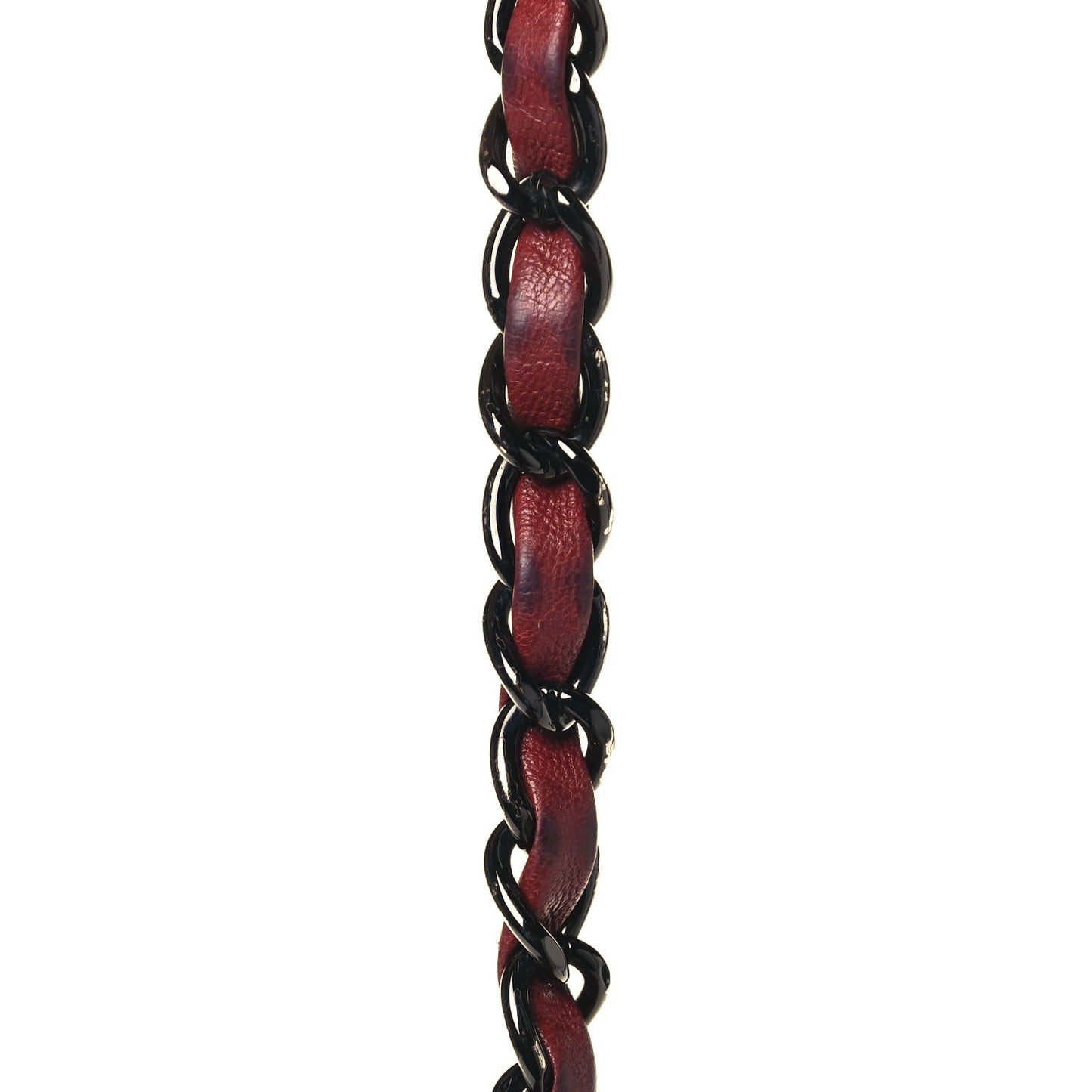 Lambskin Vertical Stitch Jumbo Single Flap Dark Red