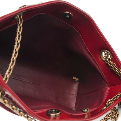 Chanel Patent Bijoux Chain Shoulder Bag Burgundy 5 of 7