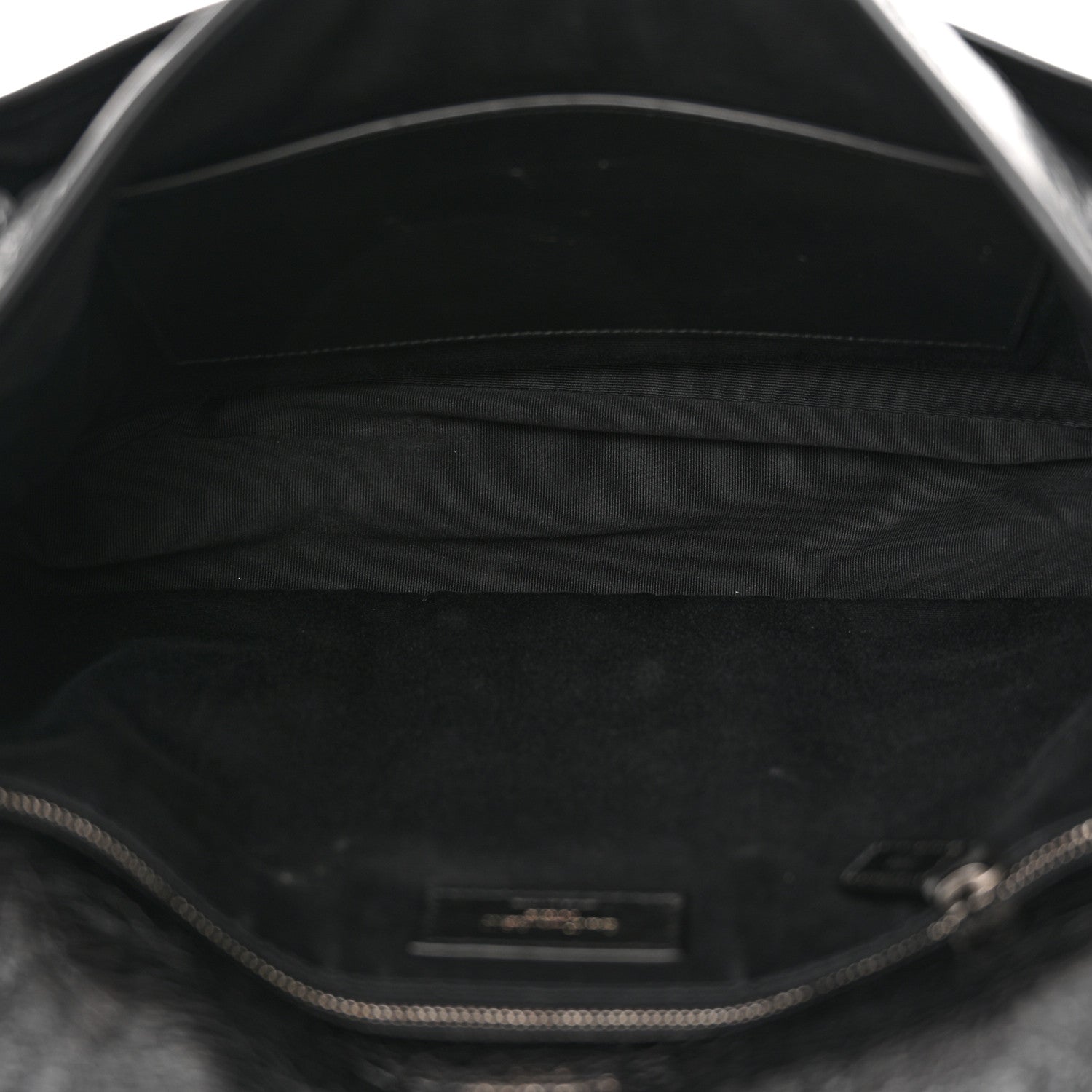 Saint Laurent Crinkled Calfskin Matelasse Monogram Large Niki Chain Satchel Black 5 of 13