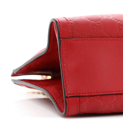Gucci Guccissima Small Padlock Tote Red 9 of 11