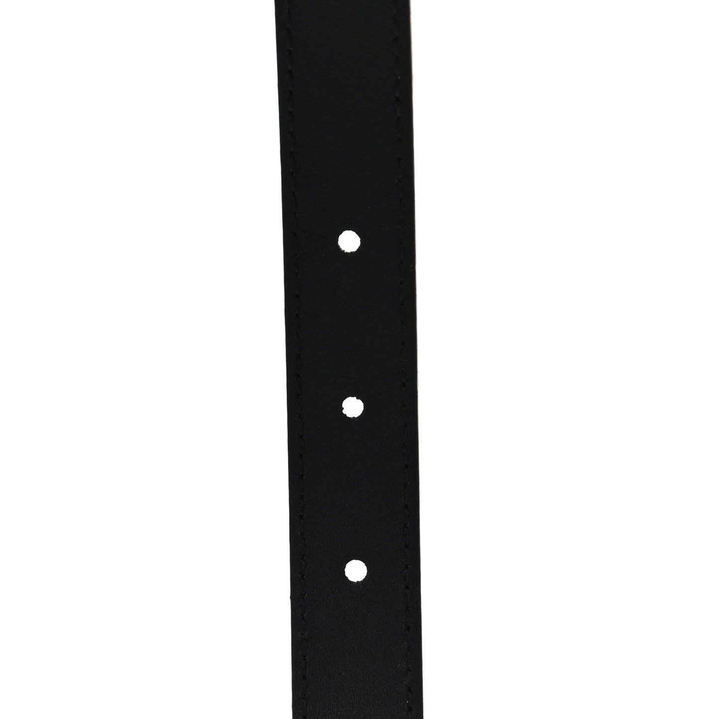 Plutone Calfskin Palladium Double G 20mm Belt 80 32 Black