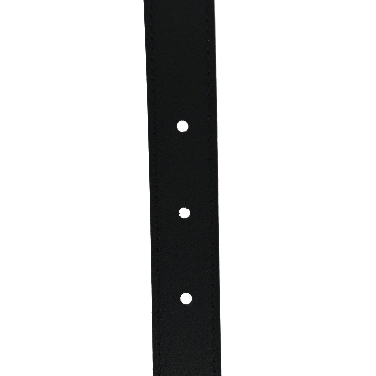 Gucci Plutone Calfskin Palladium Double G 20mm Belt 80 32 Black 5 of 7