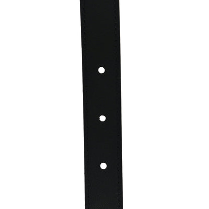 Gucci Plutone Calfskin Palladium Double G 20mm Belt 80 32 Black 5 of 7