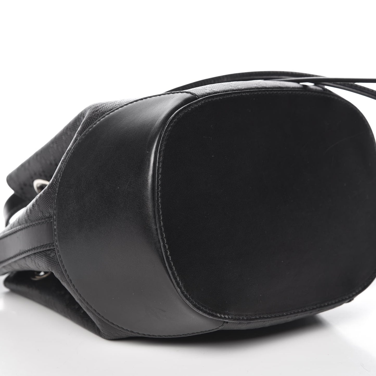 Bright Diamante Small Bucket Bag Black