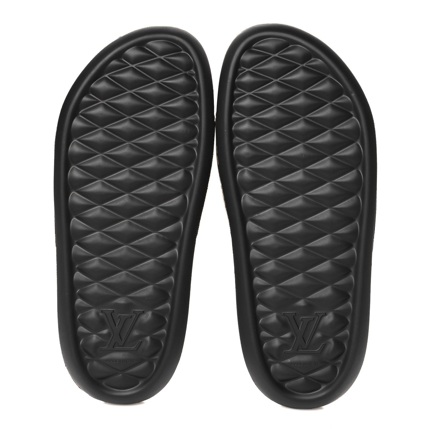 Louis Vuitton Rubber Monogram Mens Waterfront Mules 11 Macassar 6 of 9