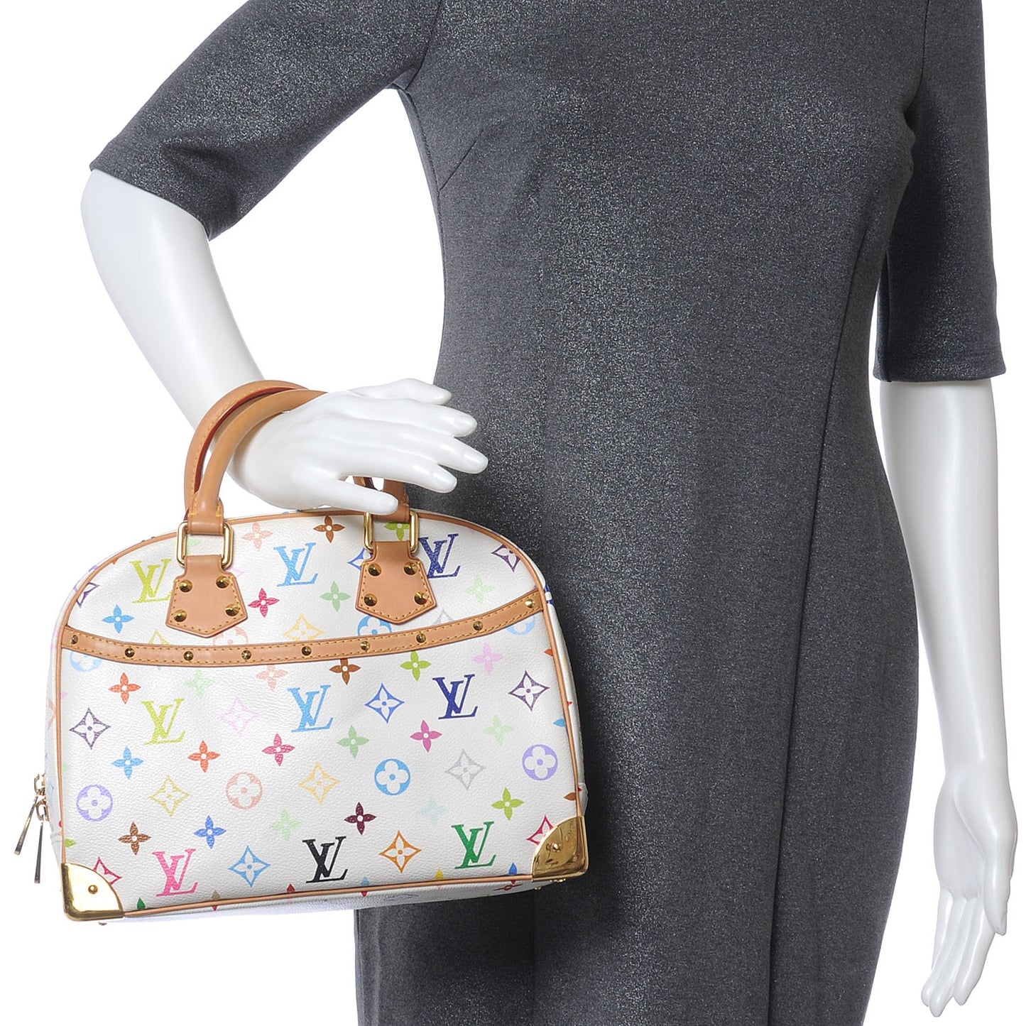 Monogram Multicolor Trouville White