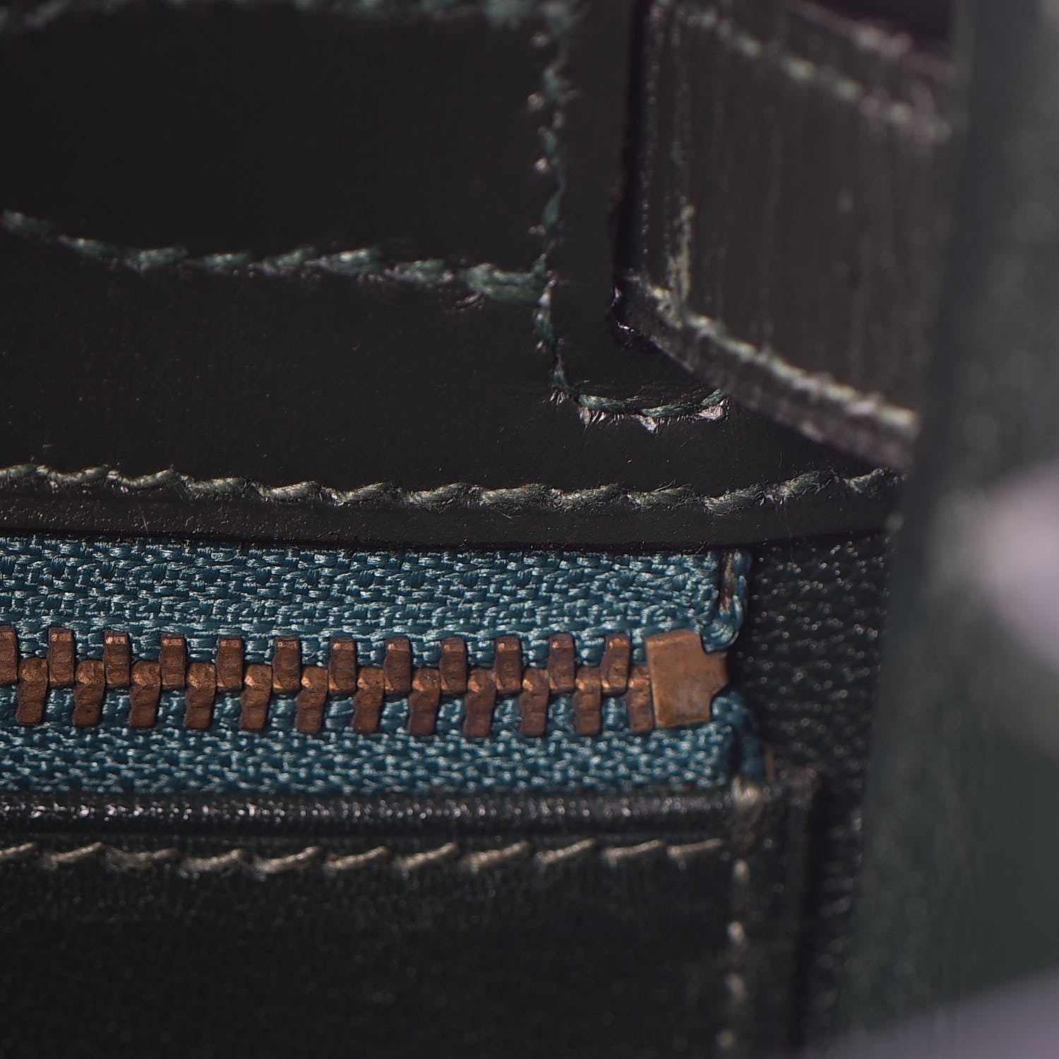 Hermes Box Kelly Sellier 28 Vert Fonce 12 of 49