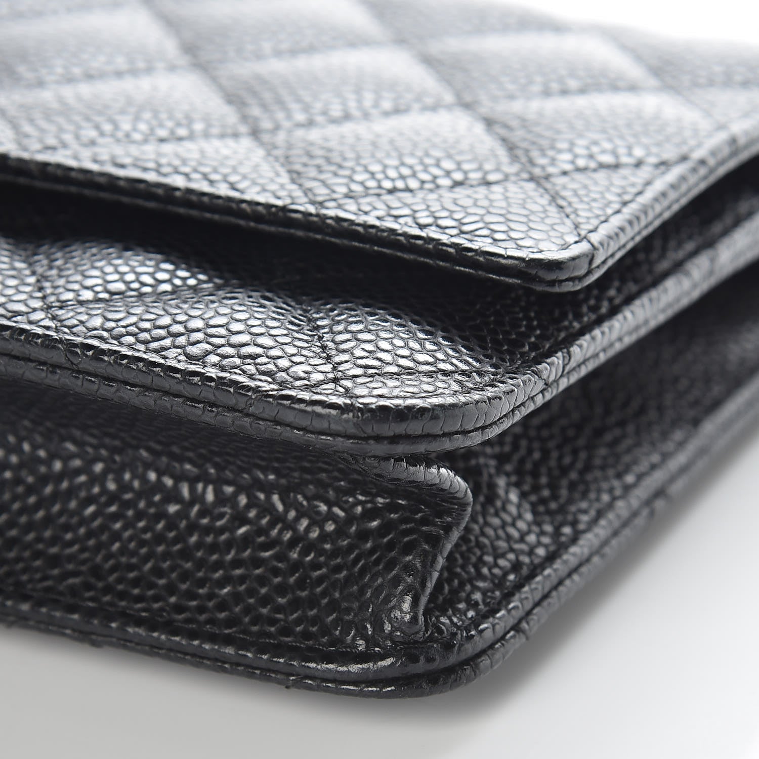 Chanel Caviar Quilted Wallet On Chain WOC Black 10 of 11