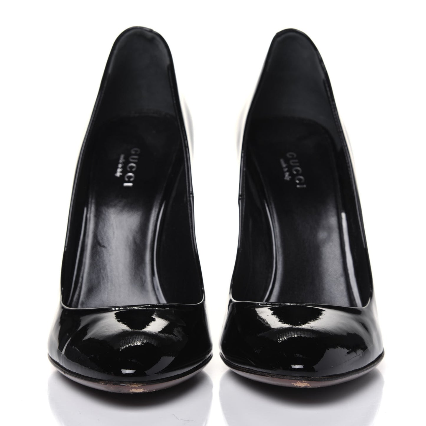 Patent Calfskin Pumps 38 Black