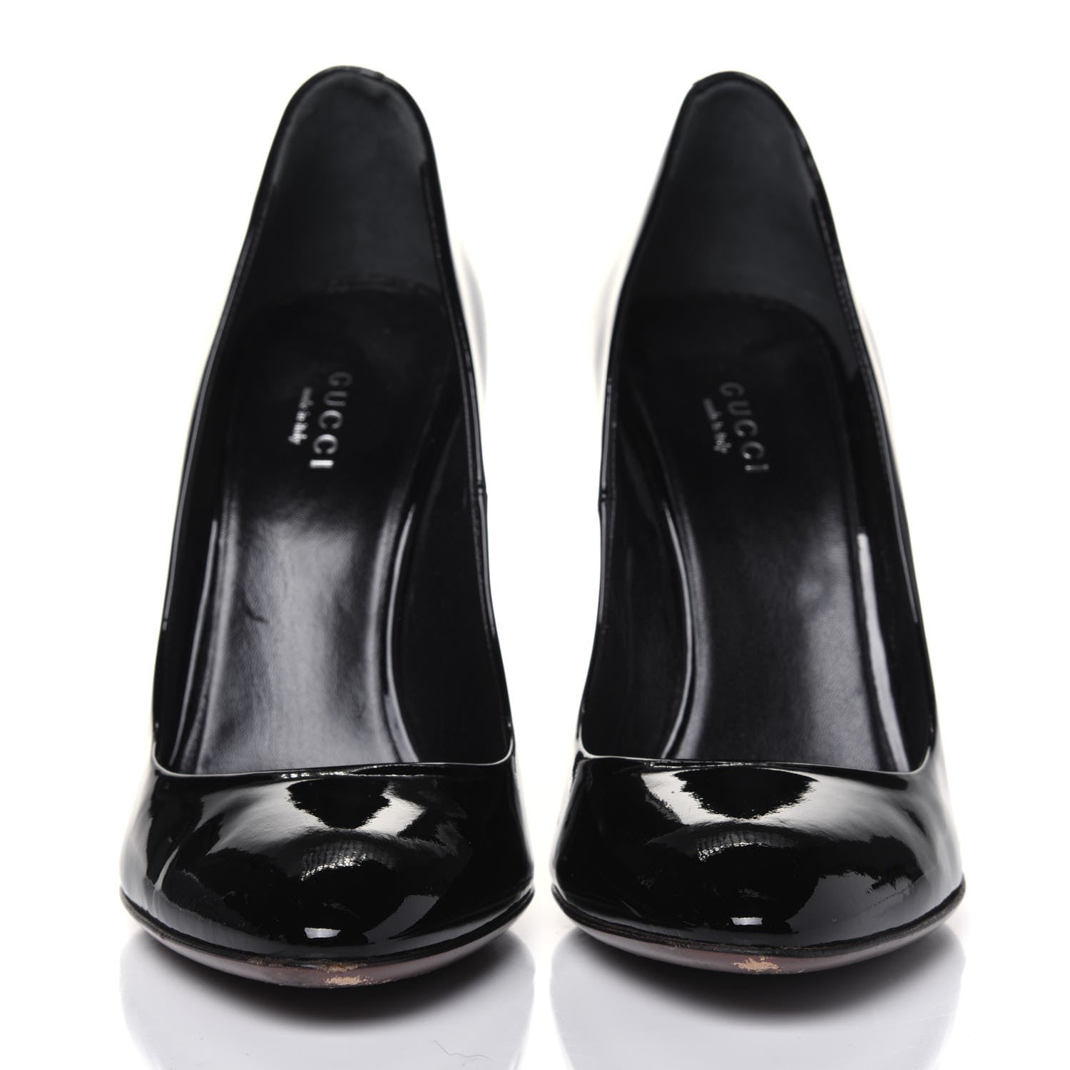 Gucci Patent Calfskin Pumps 38 Black 2 of 13