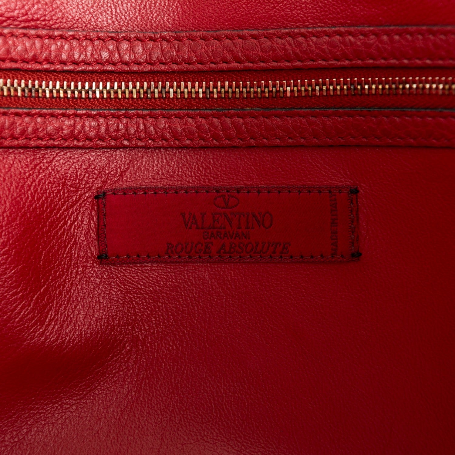 Valentino Garavani Calfskin Bi-Color Rockstud Crossbody Tote Burgundy Red 6 of 7