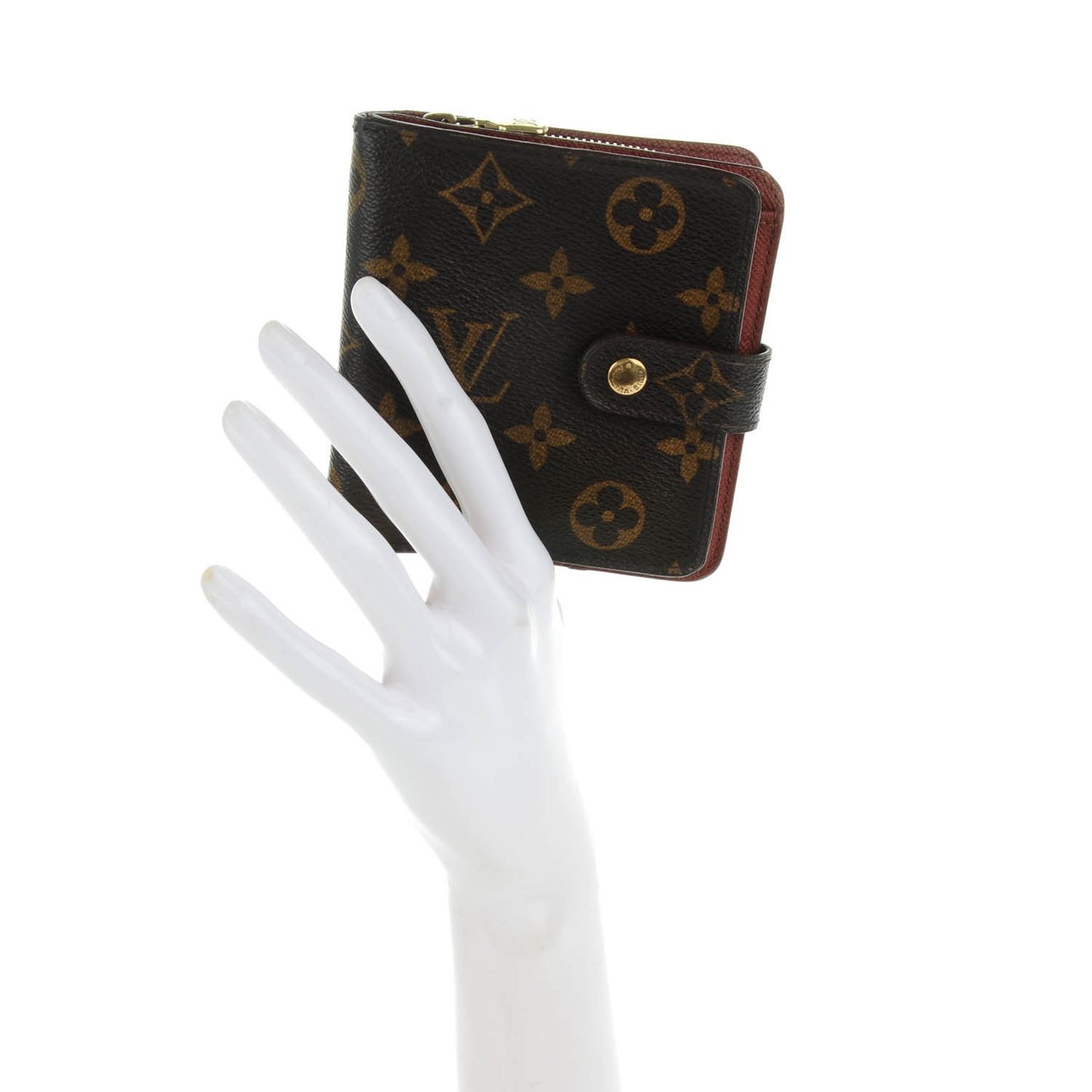 Monogram Compact Zippe Zipped Wallet