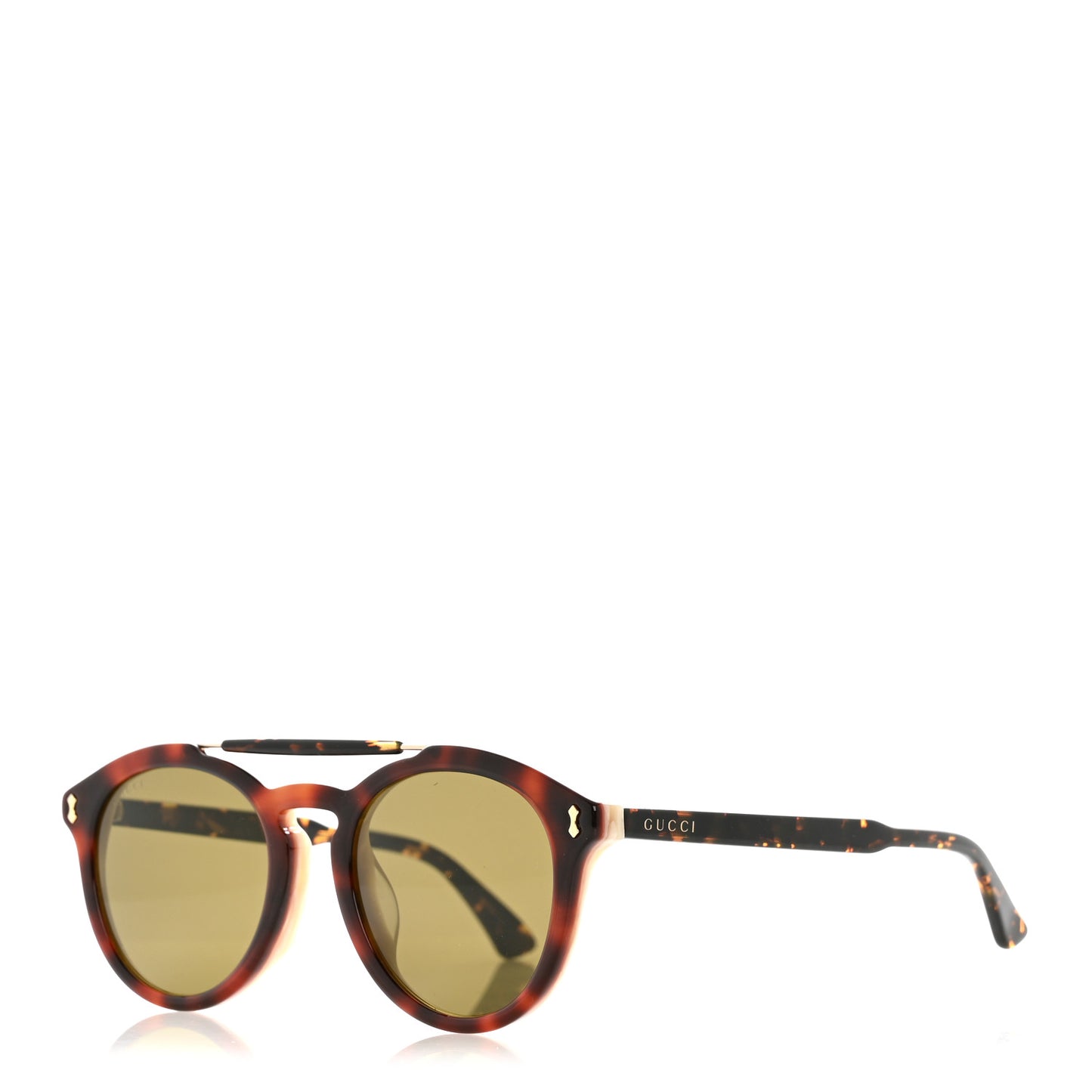 Round Avana Sunglasses GG0124SA Tortoise