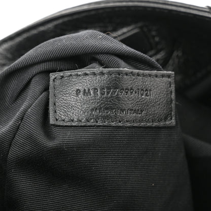 Saint Laurent Crinkled Calfskin Matelasse Monogram Medium Niki Shopper Tote Black 7 of 10
