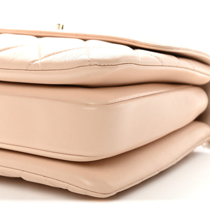 Chanel Lambskin Quilted Small Trendy CC Dual Handle Flap Bag Beige 27 of 28