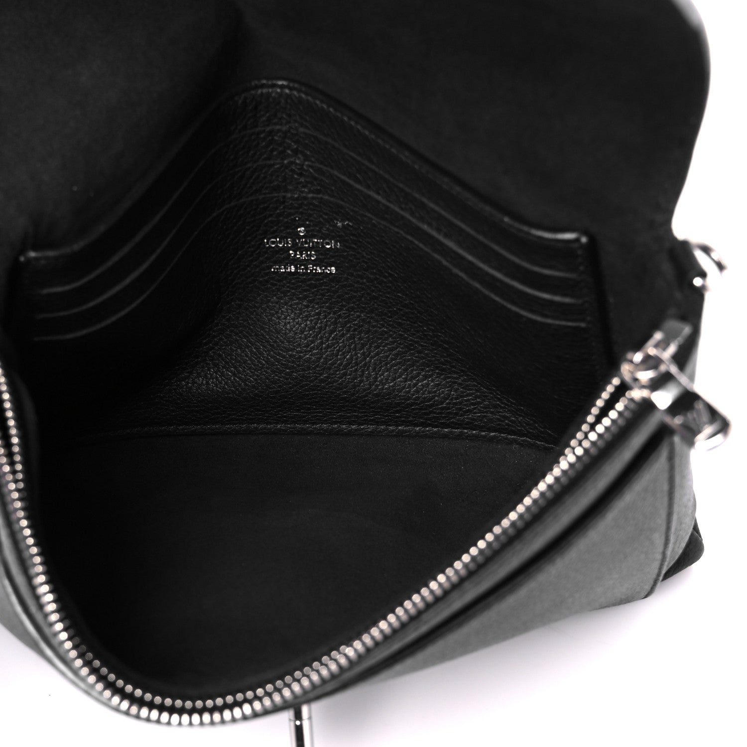 Louis Vuitton Soft Calfskin My Lockme Chain Pochette Black 5 of 10