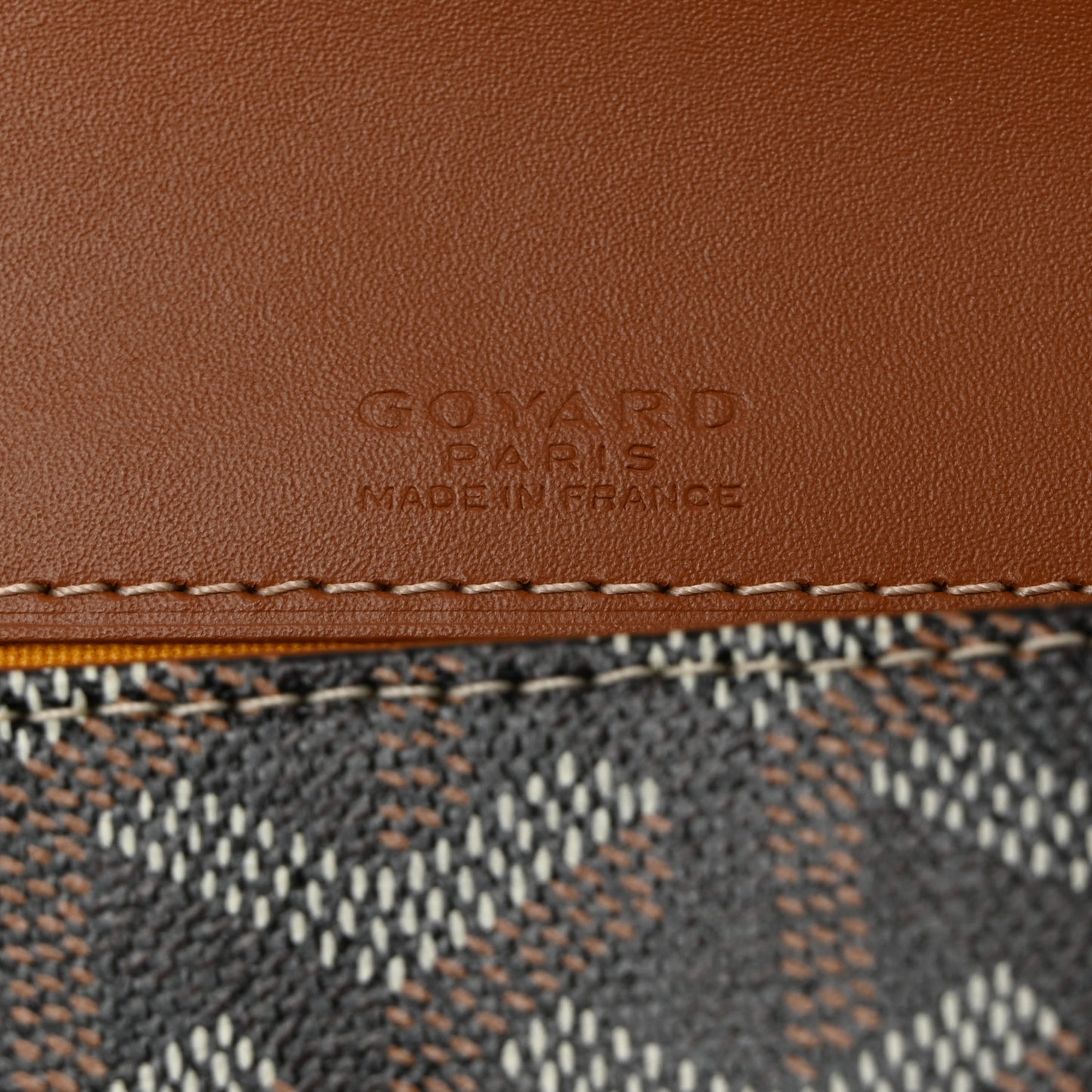 Goyardine Monte Carlo Bois Clutch With Strap Black
