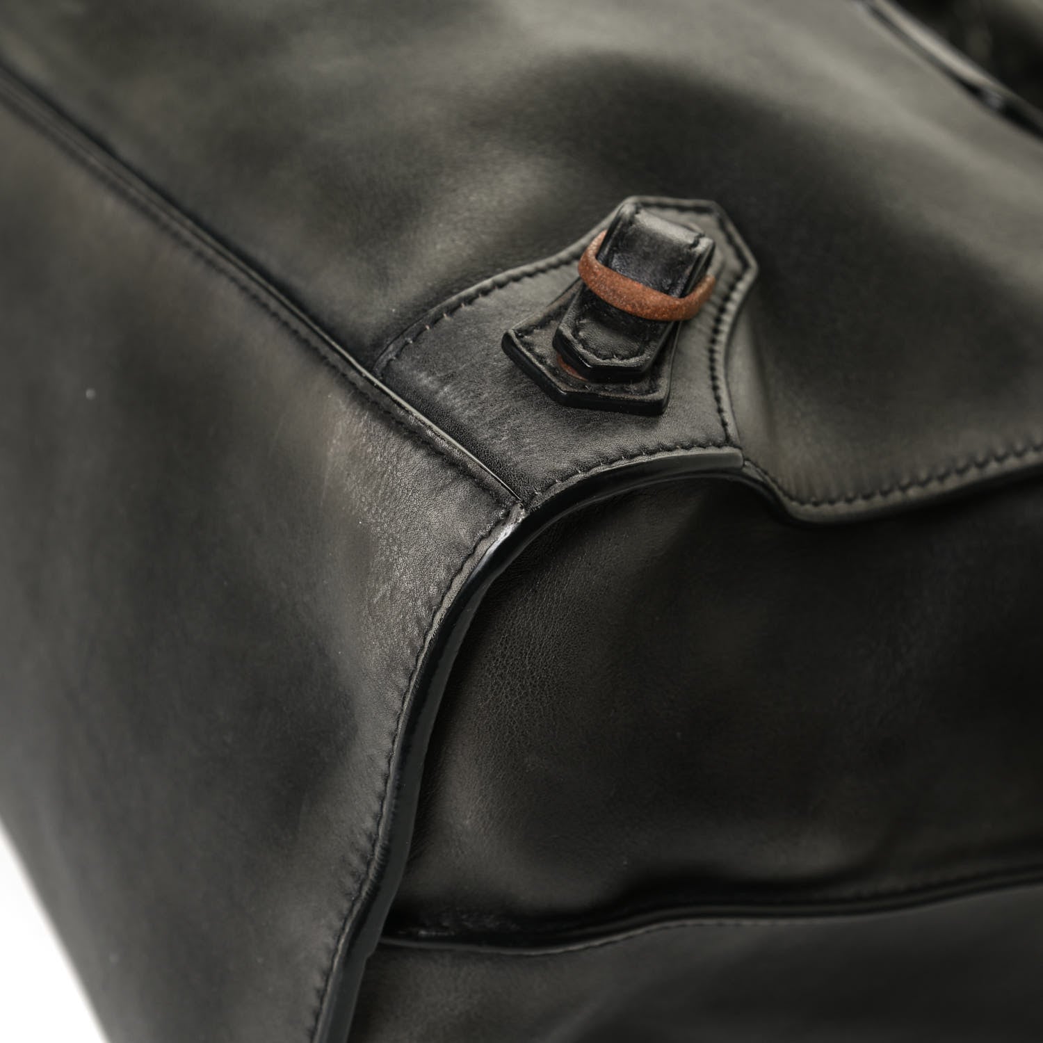 Balenciaga Used Calfskin Rust Hardware Neo Classic City Black 12 of 14