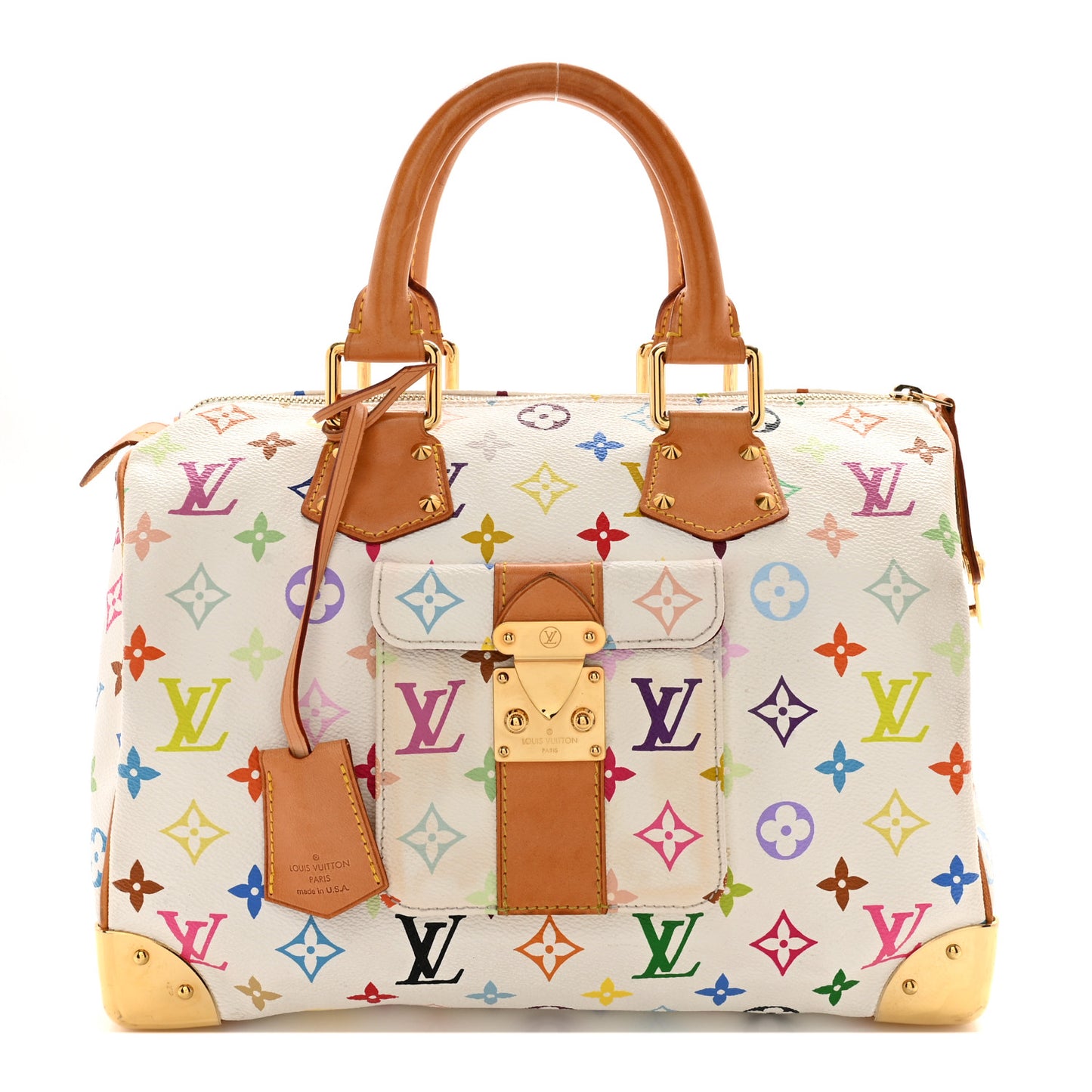 Monogram Multicolor Speedy 30 White