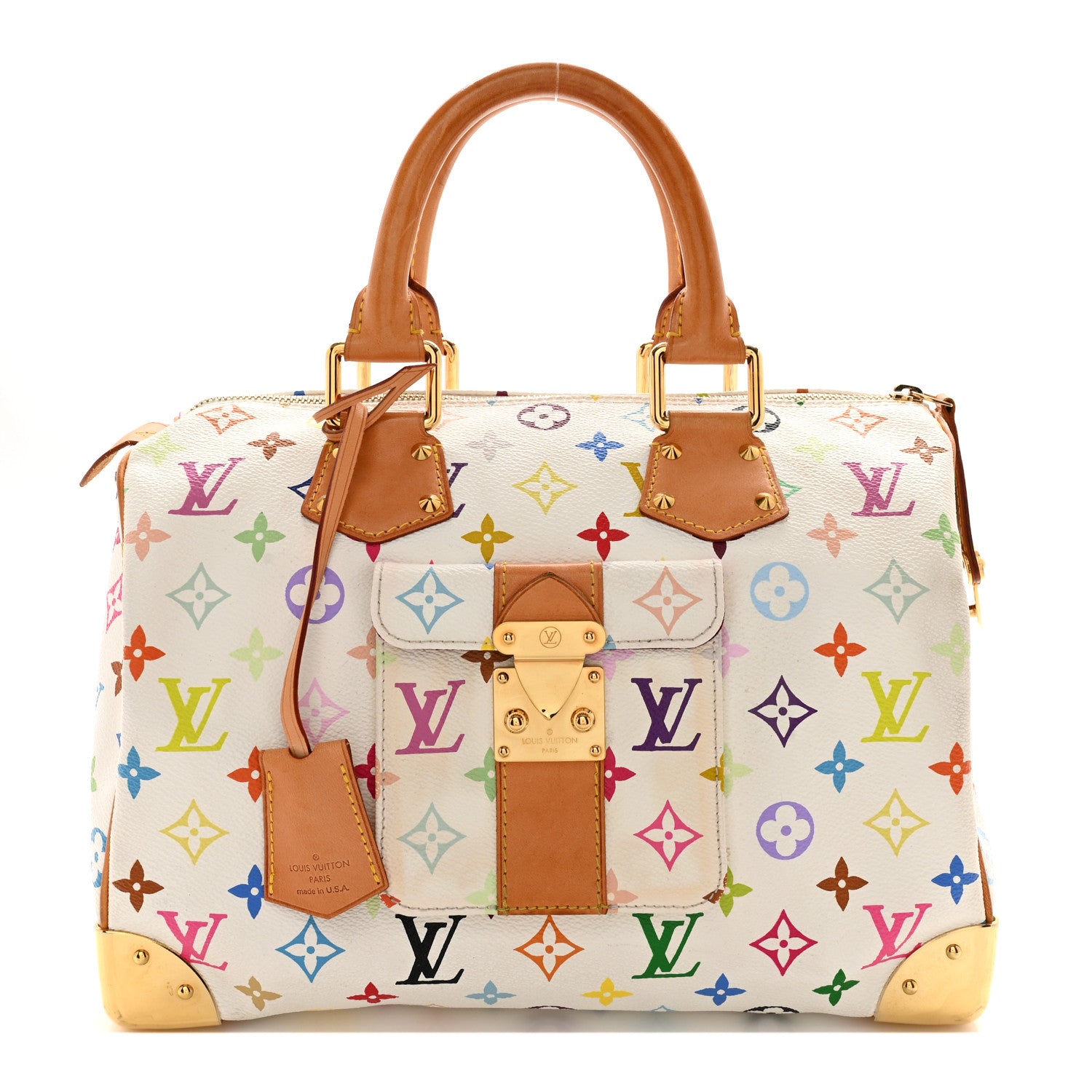 Louis Vuitton Monogram Multicolor Speedy 30 White 1 of 17