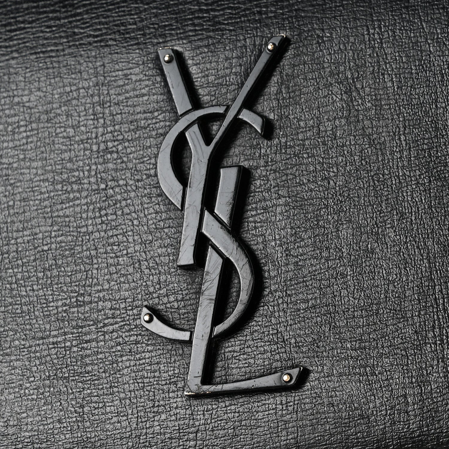Saint Laurent Calfskin Medium Monogram Sunset Satchel Black 13 of 16