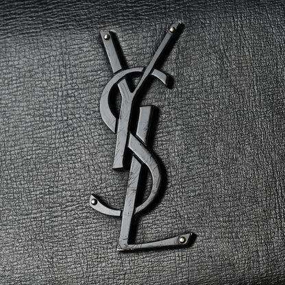 Saint Laurent Calfskin Medium Monogram Sunset Satchel Black 13 of 16