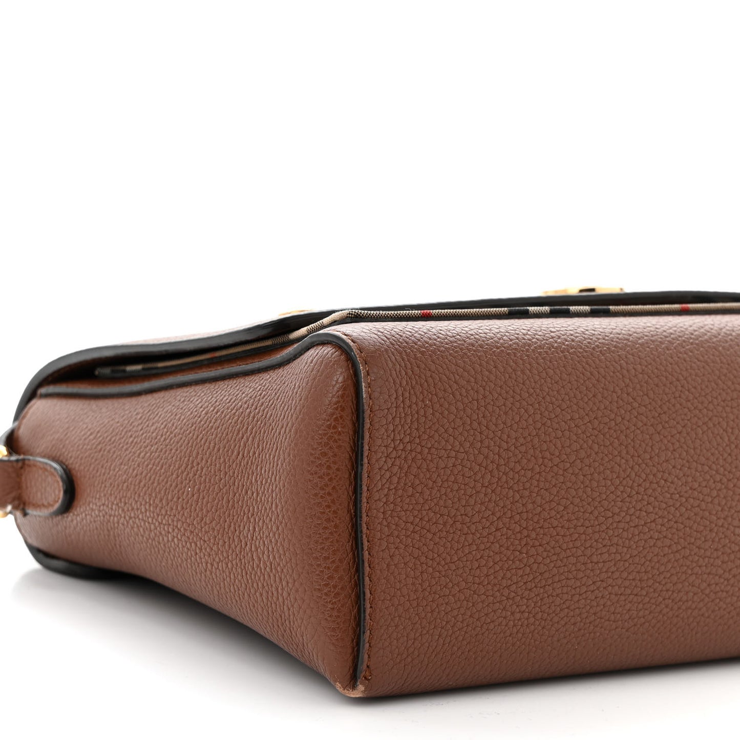 Calfskin Vintage Check Note Crossbody Bag Tan