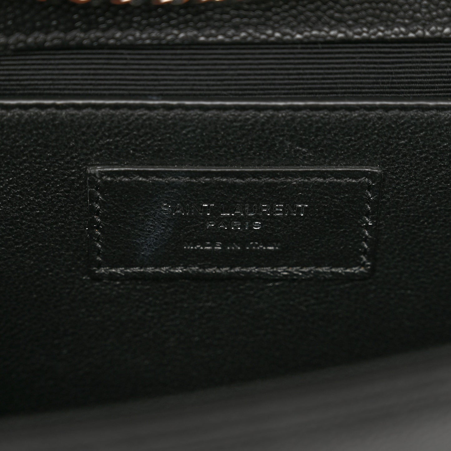 Grain De Poudre Medium Classic Monogram Kate Satchel Black