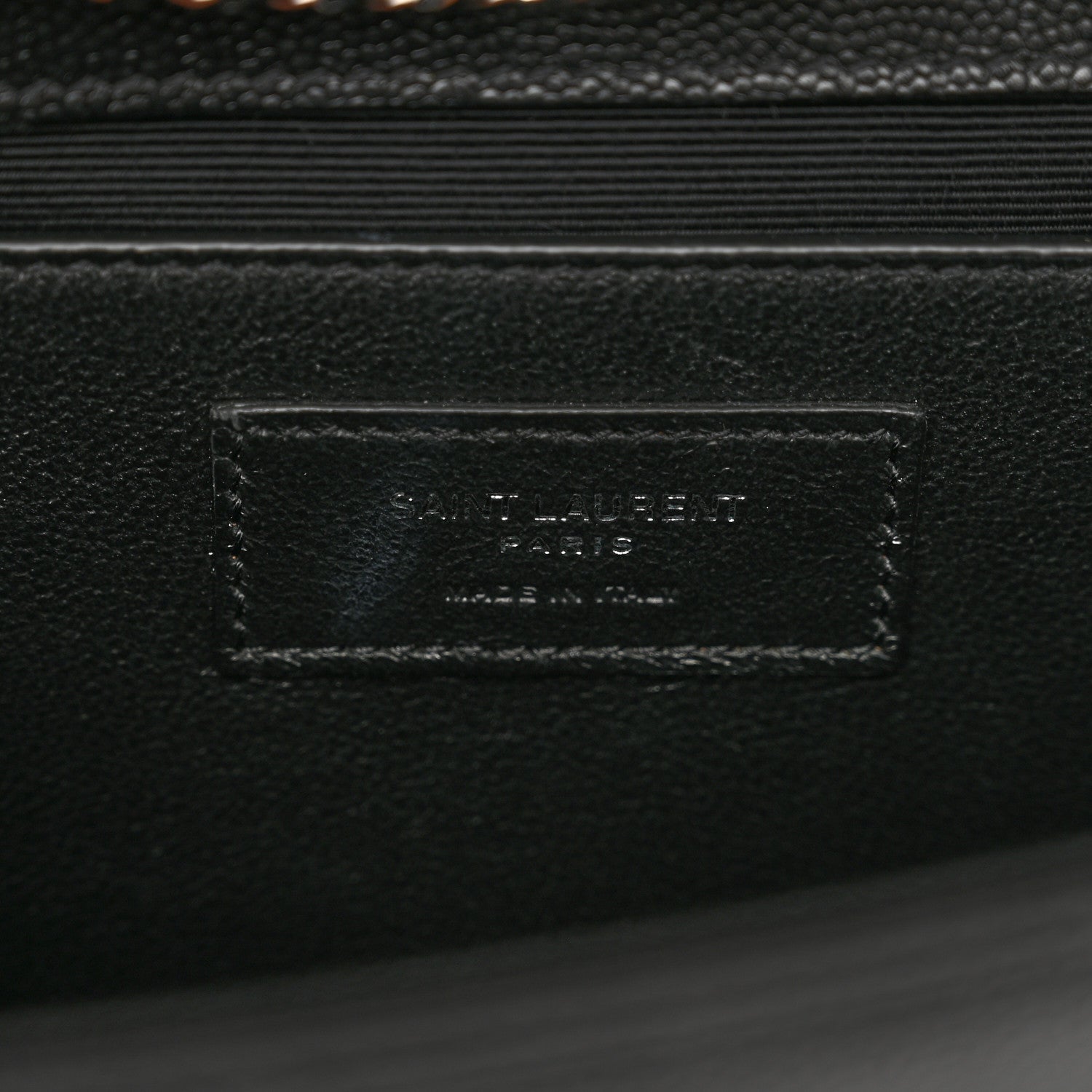 Saint Laurent Grain De Poudre Medium Classic Monogram Kate Satchel Black 8 of 12