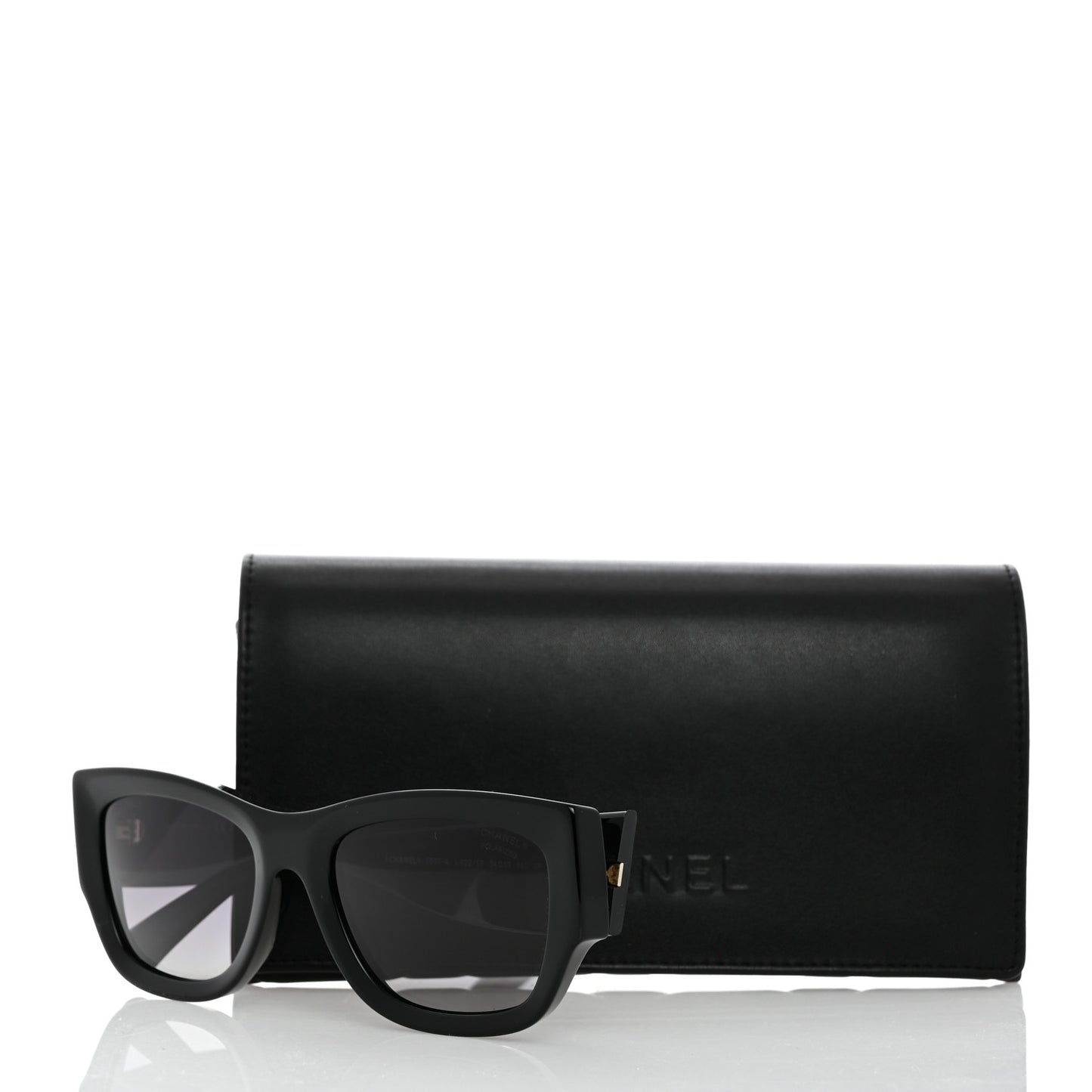 Acetate Rectangle Sunglasses 5507-A Black