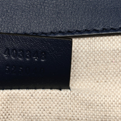 Gucci Calfskin Bee Embroidered Medium Dionysus Shoulder Bag White Blue Hibiscus Red 8 of 12