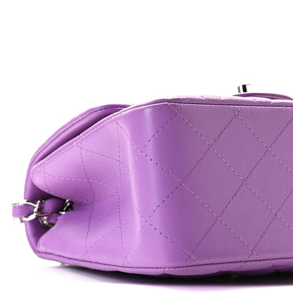 Chanel Lambskin Quilted Mini Square Flap Purple 6 of 11