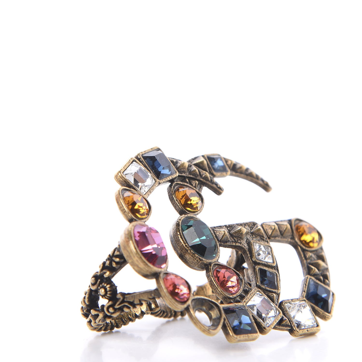 Gucci Crystal Double G Ring S Multicolor 4 of 6