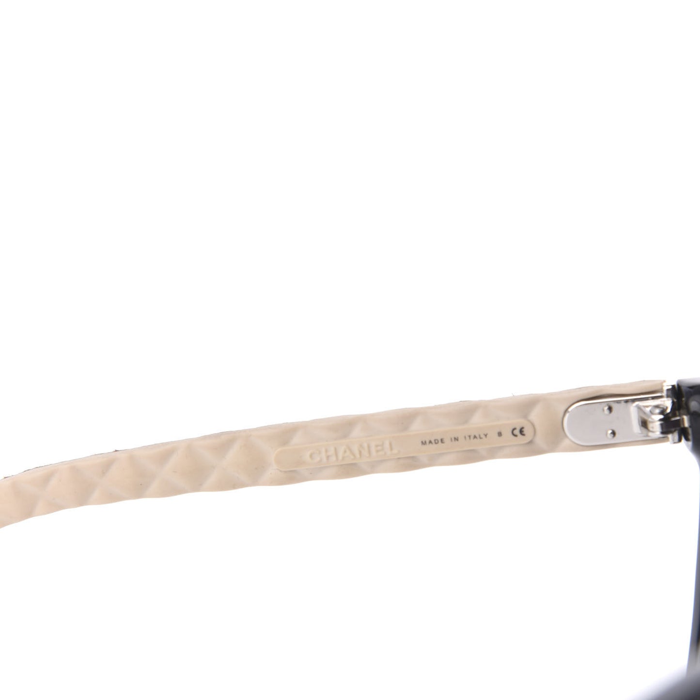 Quilted CC Sunglasses 5288-Q Black Tan