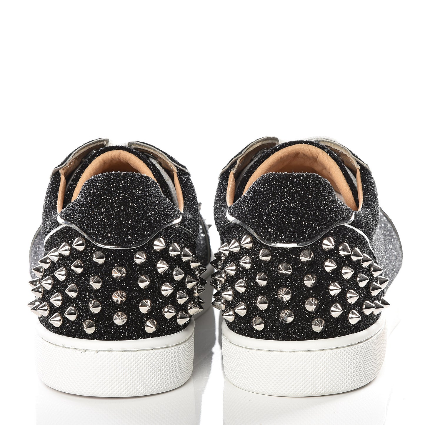Crosta Womens Vieira Spiked Flat Comete Sneakers 39.5 Black Silver
