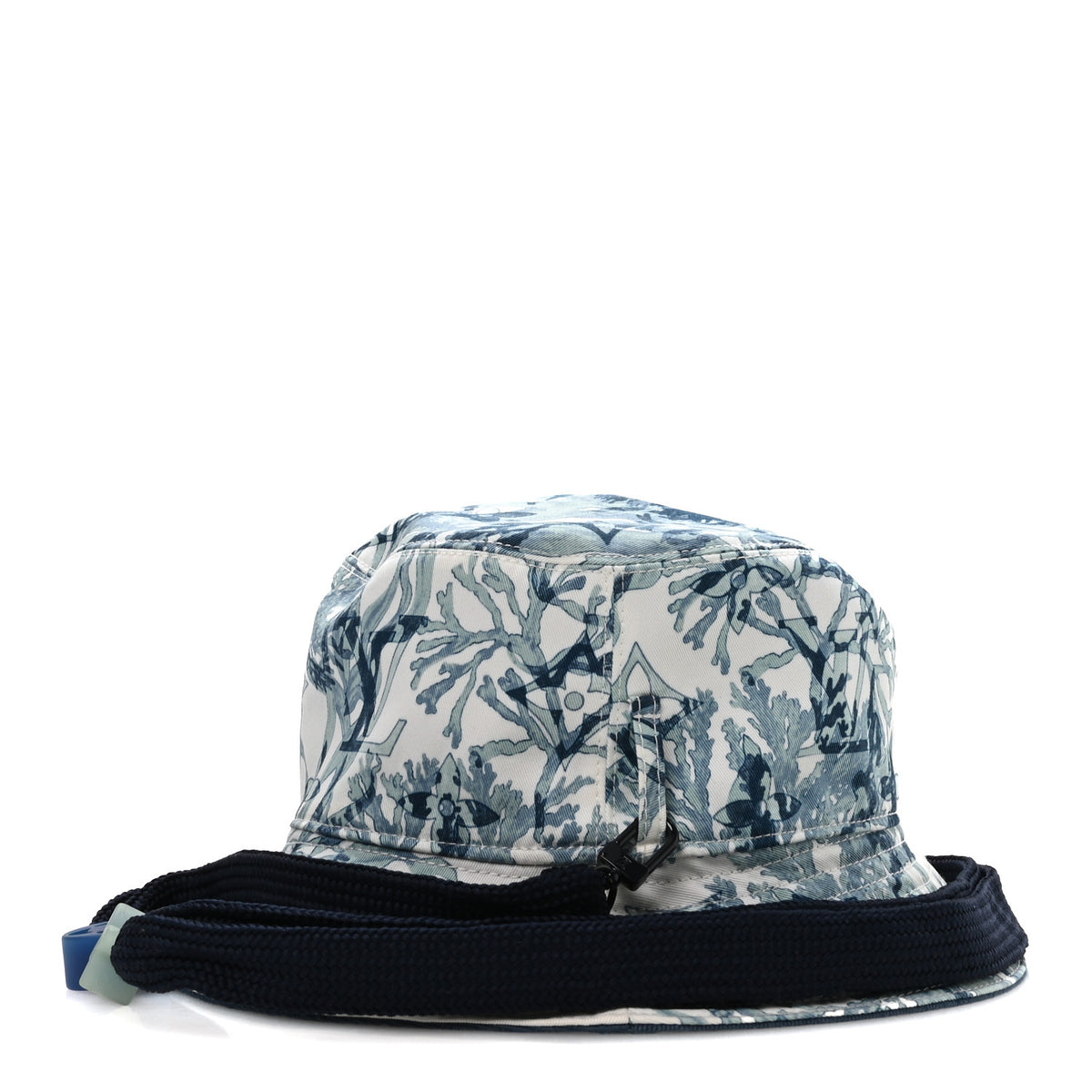 Louis Vuitton Cotton LV Play Monogram Aquagarden Reversible Bucket Hat Blue 8 of 14