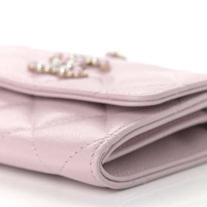 Chanel Caviar Quilted Coco Candy Card Holder On Chain Light Pink 9 of 9