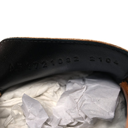 Hermes Goatskin Womens Paris Loafers 38.5 Beige Dore 7 of 10