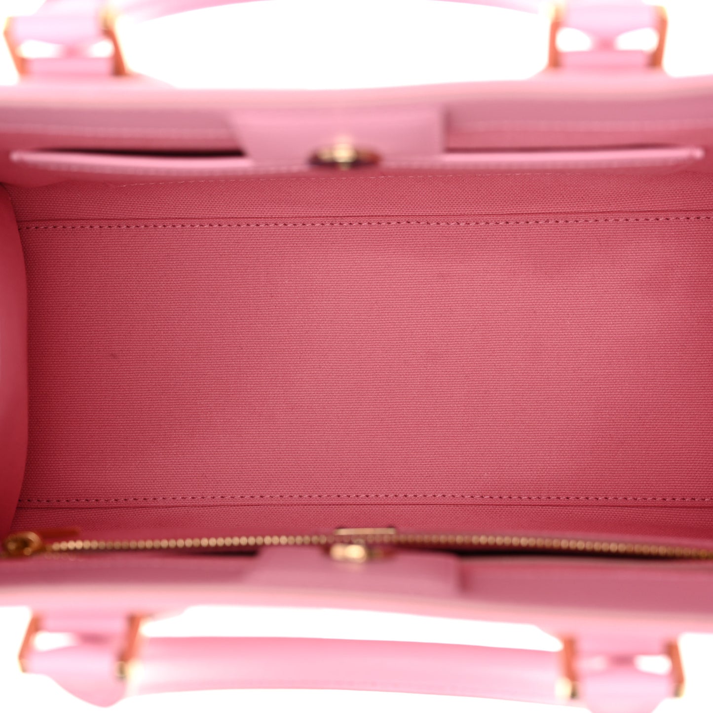 Canvas Embroidered Logo Shopper Tote Pink
