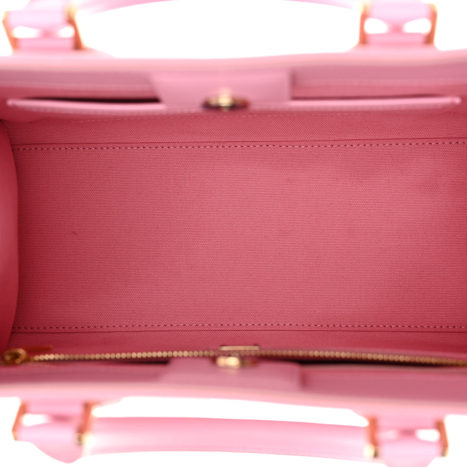 Dolce & Gabbana Canvas Embroidered Logo Shopper Tote Pink 5 of 11