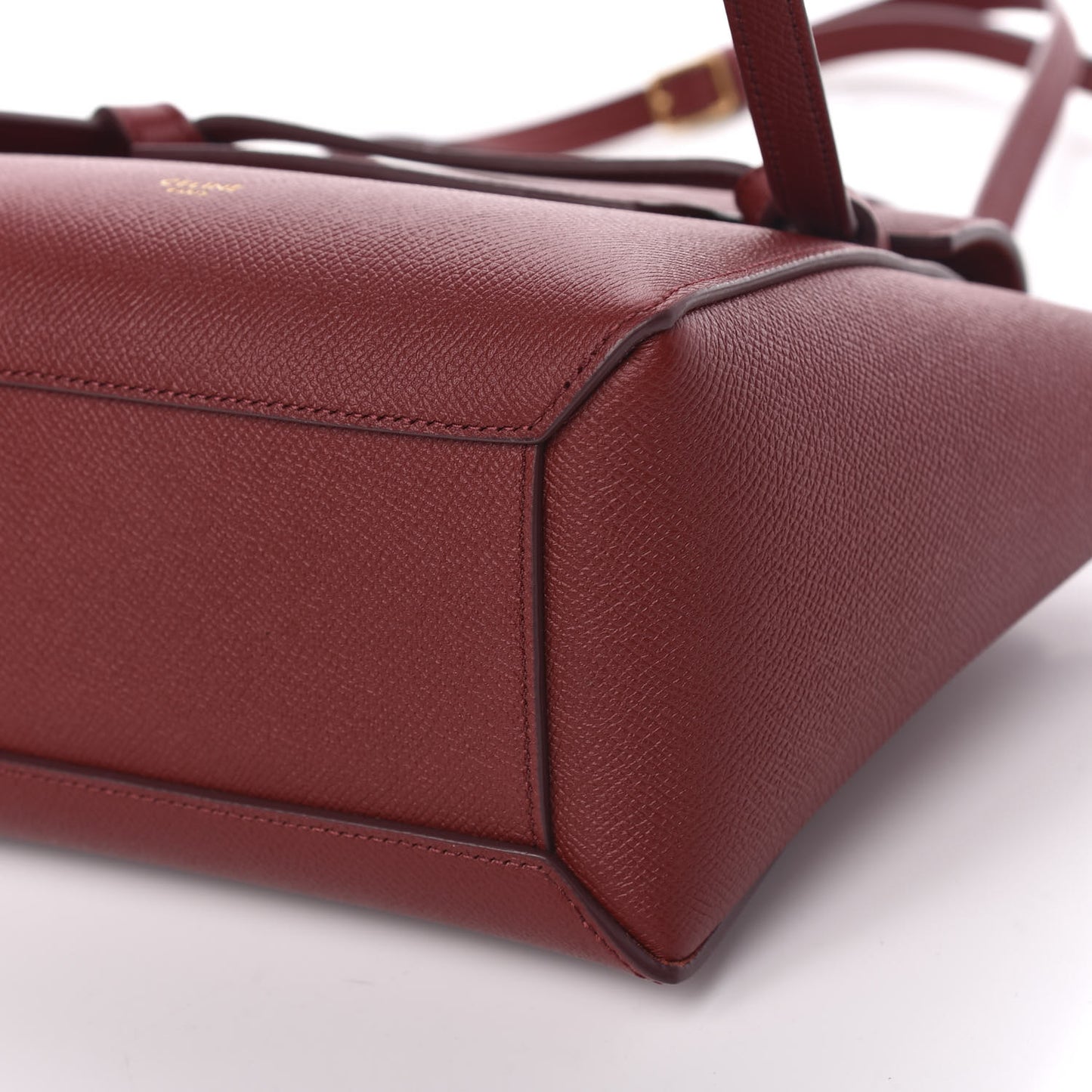 Grained Calfskin Nano Belt Bag Ruby