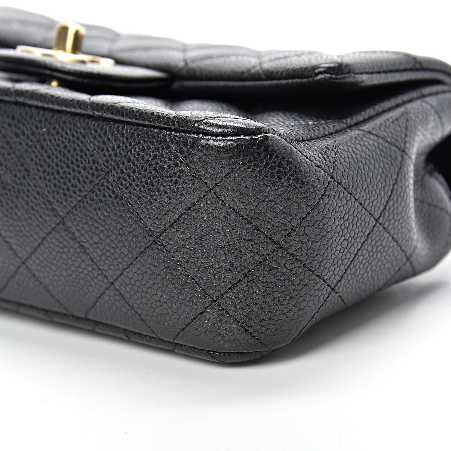 Chanel Caviar Quilted Mini Rectangular Flap Black 9 of 10