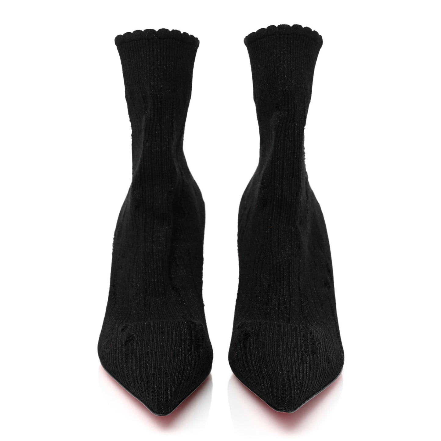 Tricot Lurex Sandrine 80 Sock Ankle Boots 38 Black