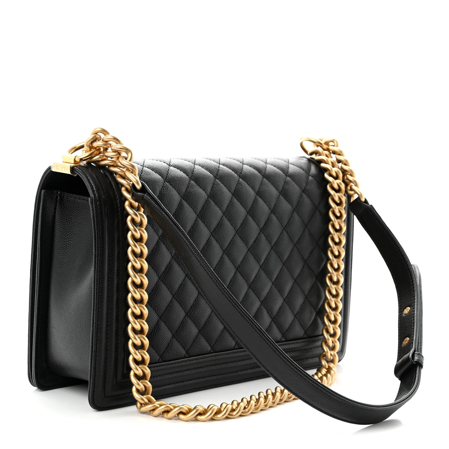 Chanel Caviar Quilted New Medium Boy Flap Black Black 3 of 11