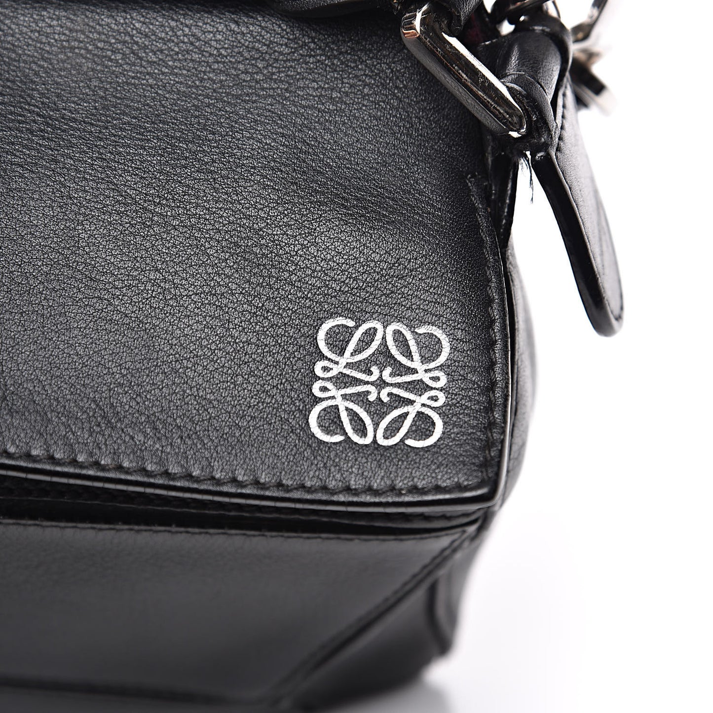 Calfskin Small Puzzle Bag Black