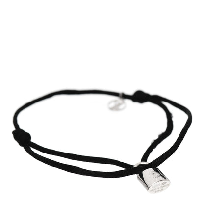 Louis Vuitton X UNICEF Sterling Silver Lockit Bracelet Black 1 of 4