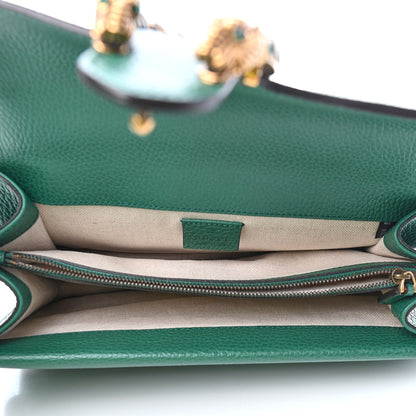 Gucci Pebbled Calfskin Small Dionysus Shoulder Bag Emerald 5 of 9