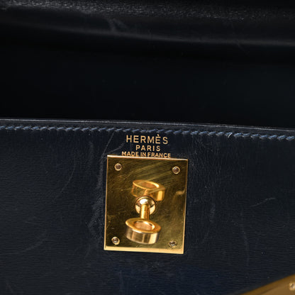 Hermes Box Kelly Sellier 28 Bleu Marine 6 of 19