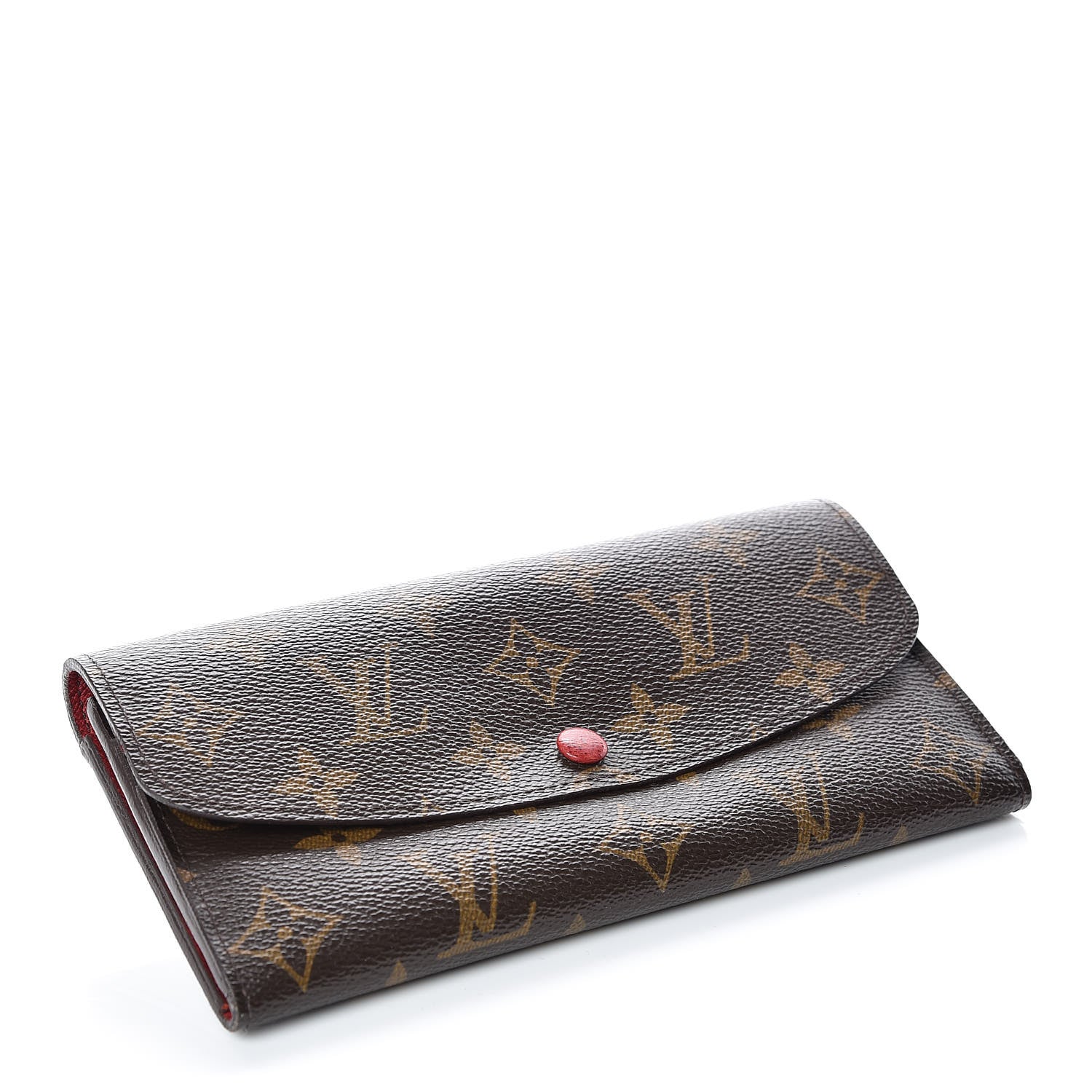 Louis Vuitton Monogram Emilie Wallet Red 4 of 14