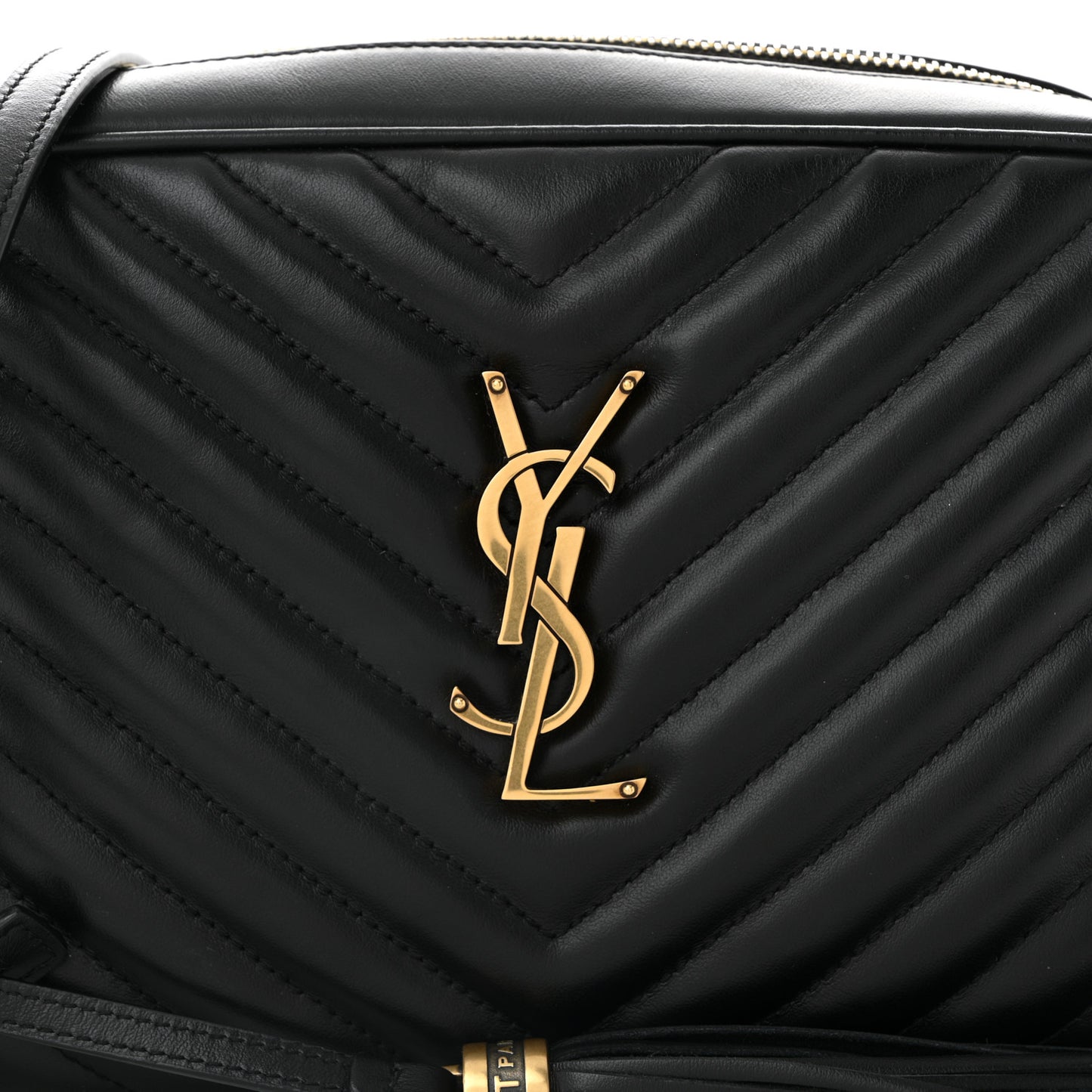 Calfskin Matelasse Monogram Lou Camera Bag Black